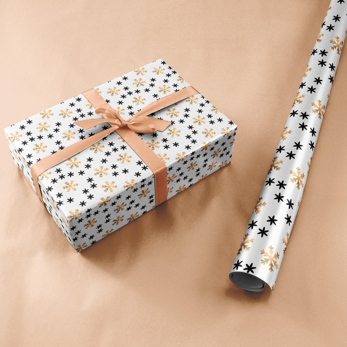 Carta da regalo personalizzata con testo incorniciato - Snowflakes