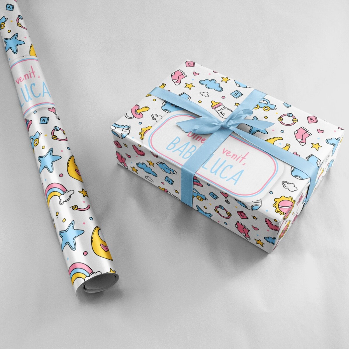Carta da regalo personalizzata con scritta - New baby