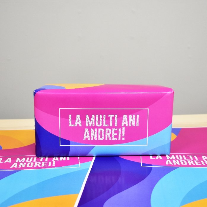 Carta da regalo personalizzata - motivo astratto colorato