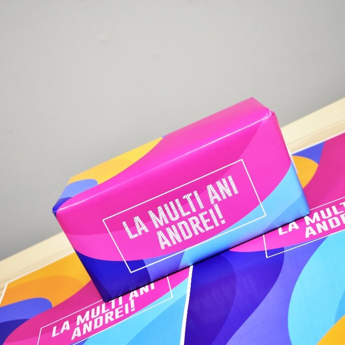 Carta da regalo personalizzata - motivo astratto colorato
