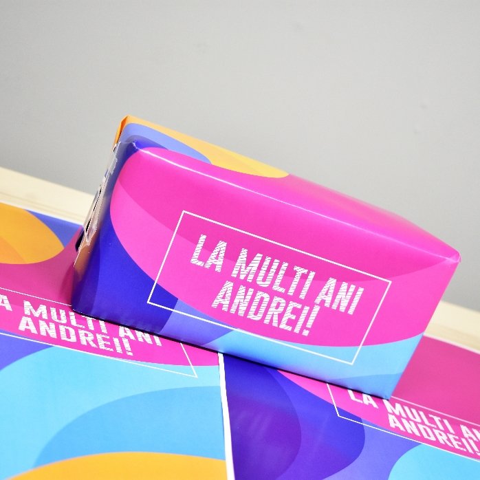 Carta da regalo personalizzata - motivo astratto colorato