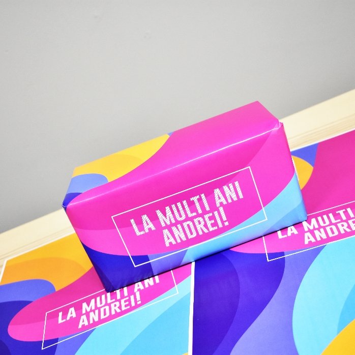 Carta da regalo personalizzata - motivo astratto colorato