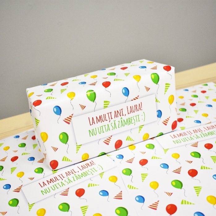 Carta da regalo personalizzata - modello per compleanni