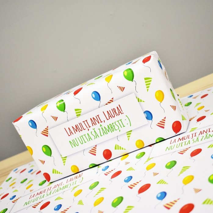 Carta da regalo personalizzata - modello per compleanni