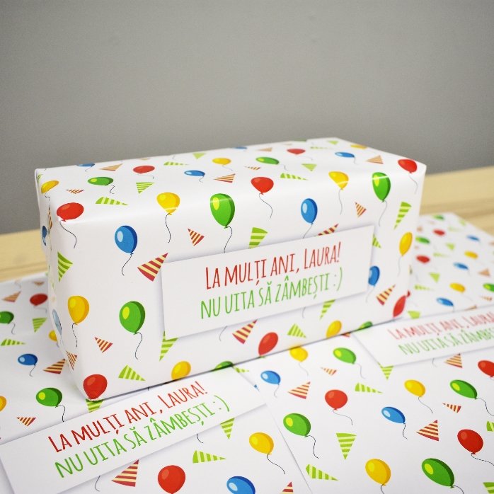 Carta da regalo personalizzata - modello per compleanni