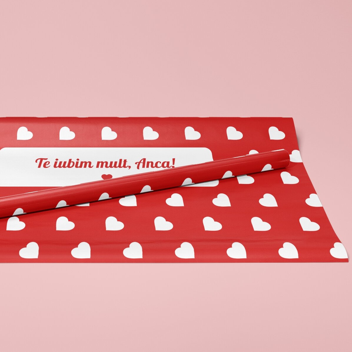 Carta da regalo personalizzata - motivo a cuoricini