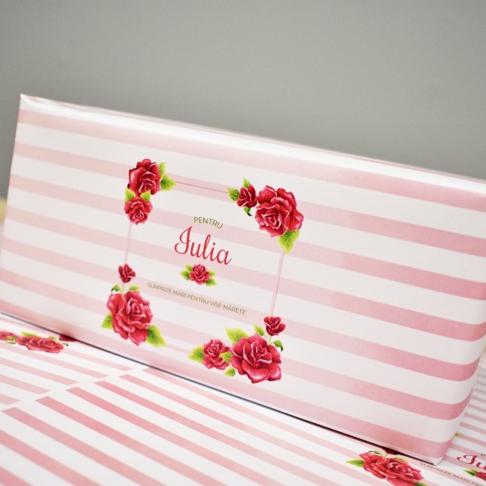 Carta da regalo personalizzata - motivo rose