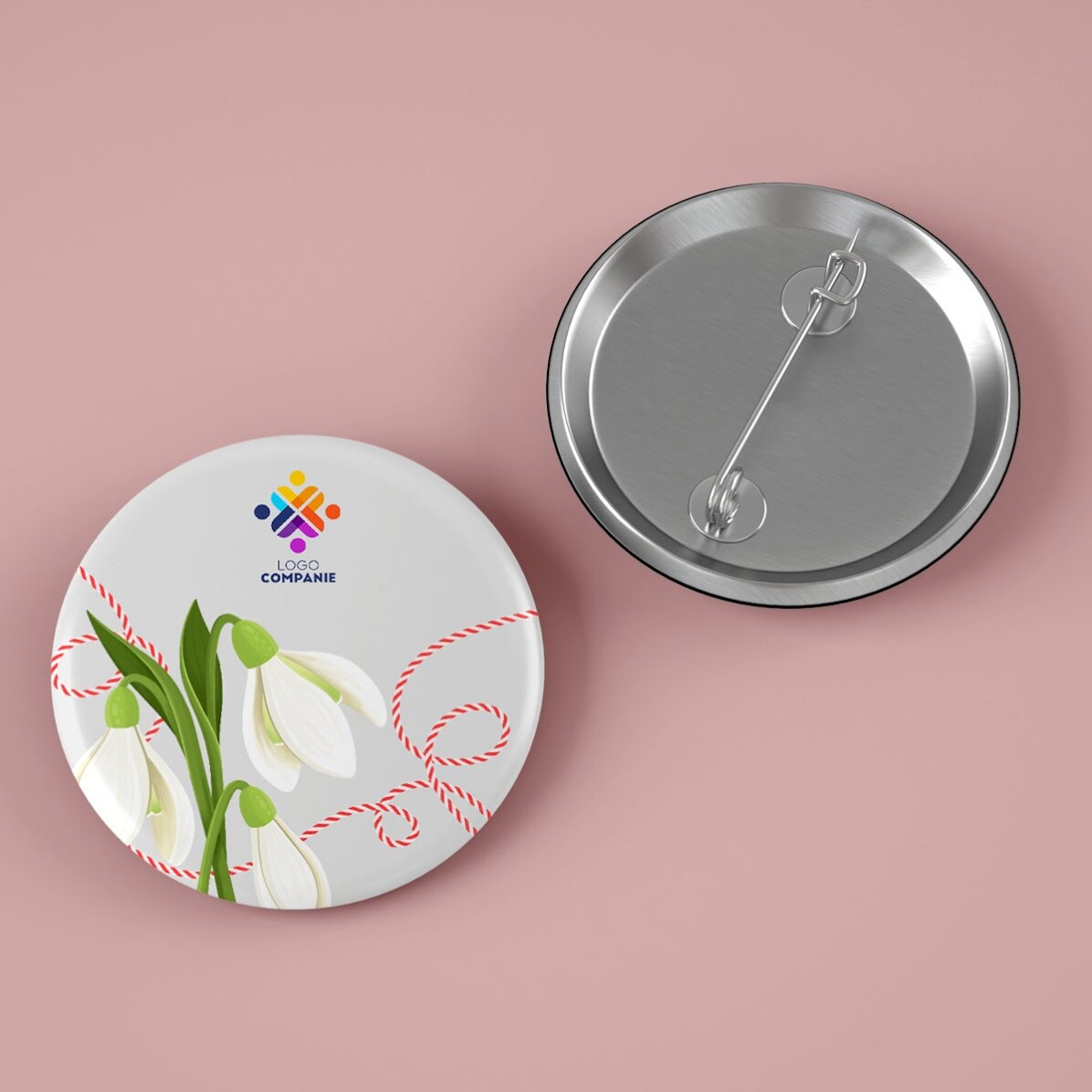 Spilla personalizzata con logo - Primavera