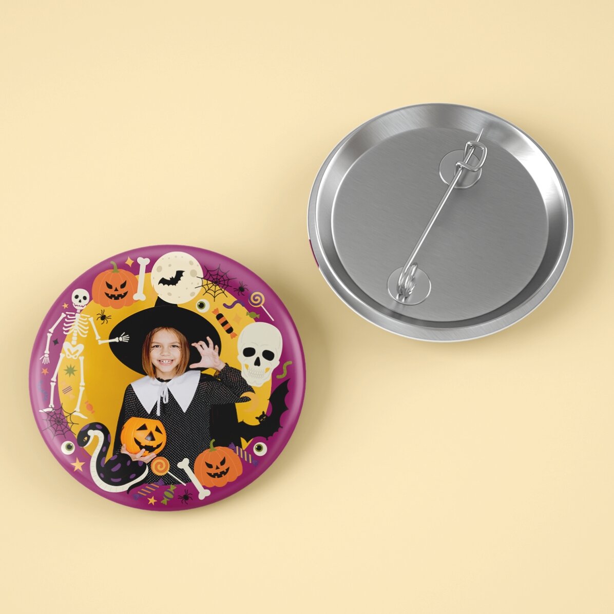 Distintivo personalizzato con foto - Halloween