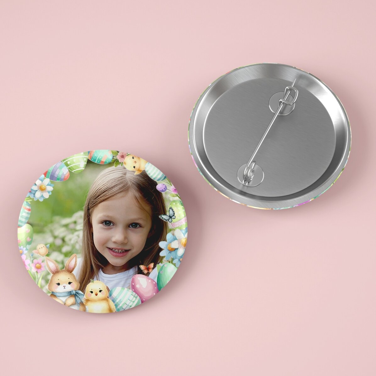 Spilla personalizzata con foto - Pasqua