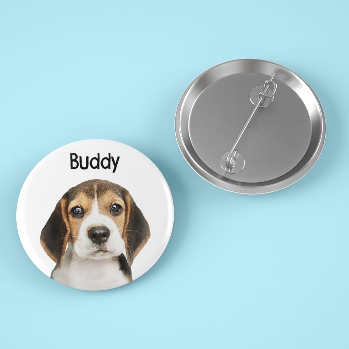 Distintivo personalizzato con foto e messaggio - Il tuo animaletto