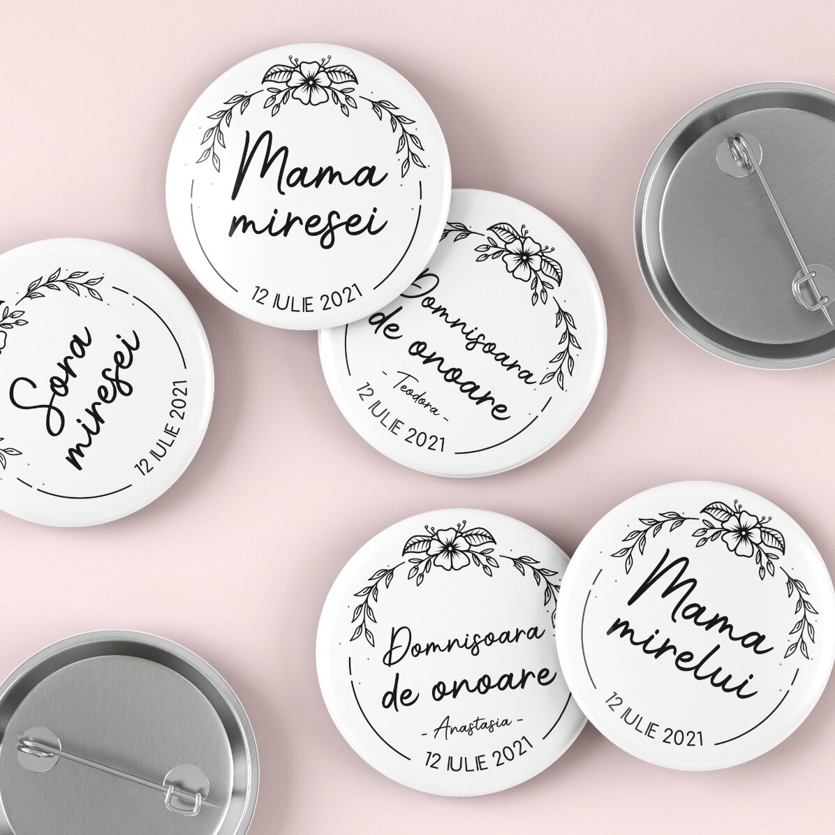 Distintivo personalizzato con testo - Bride