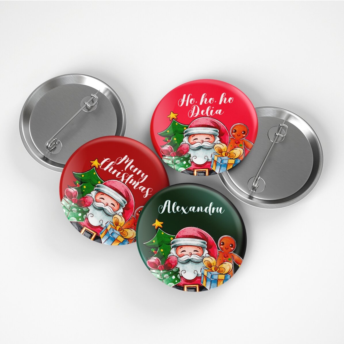 Spilla personalizzata con scritta - Natale