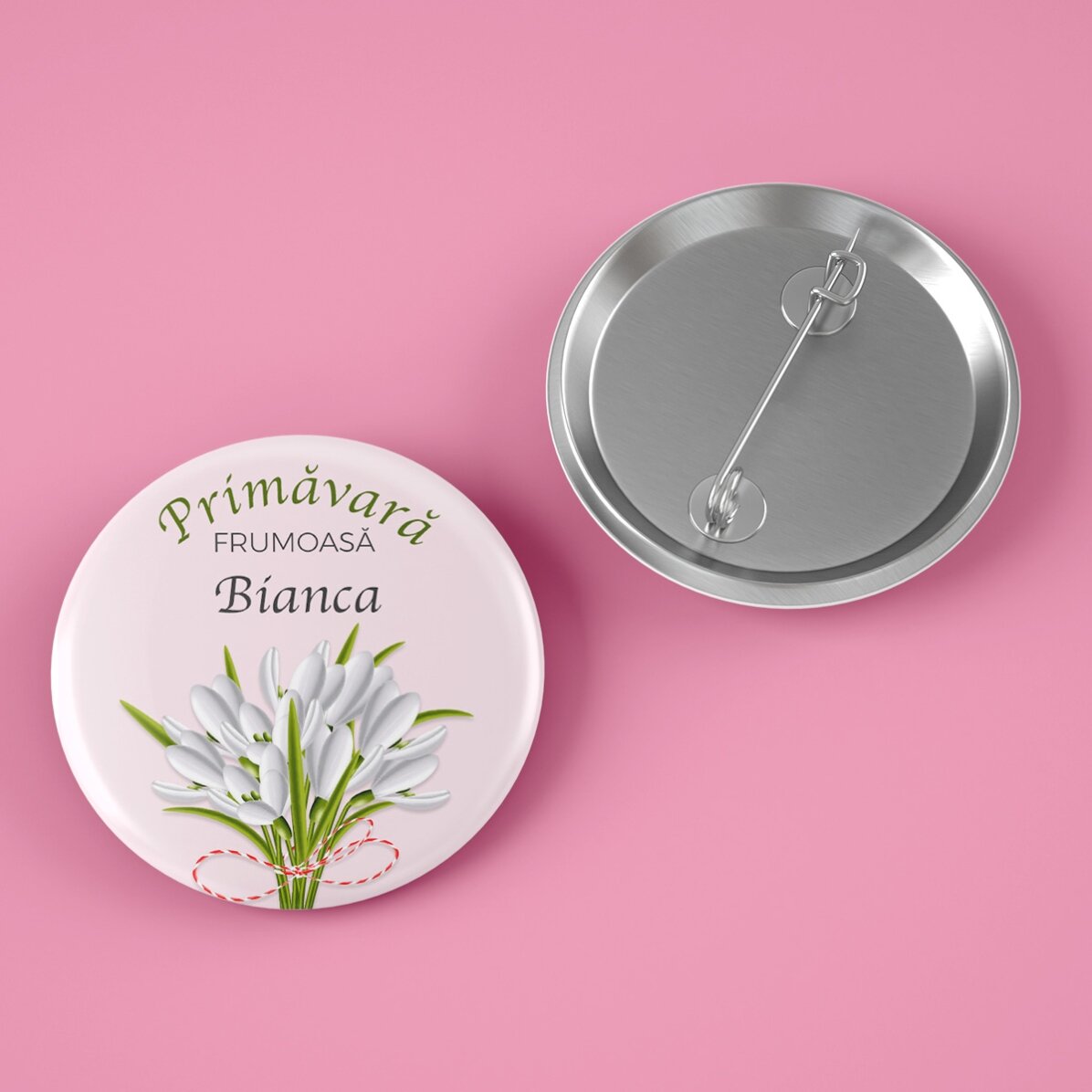 Spilla personalizzata con scritta - Bucane