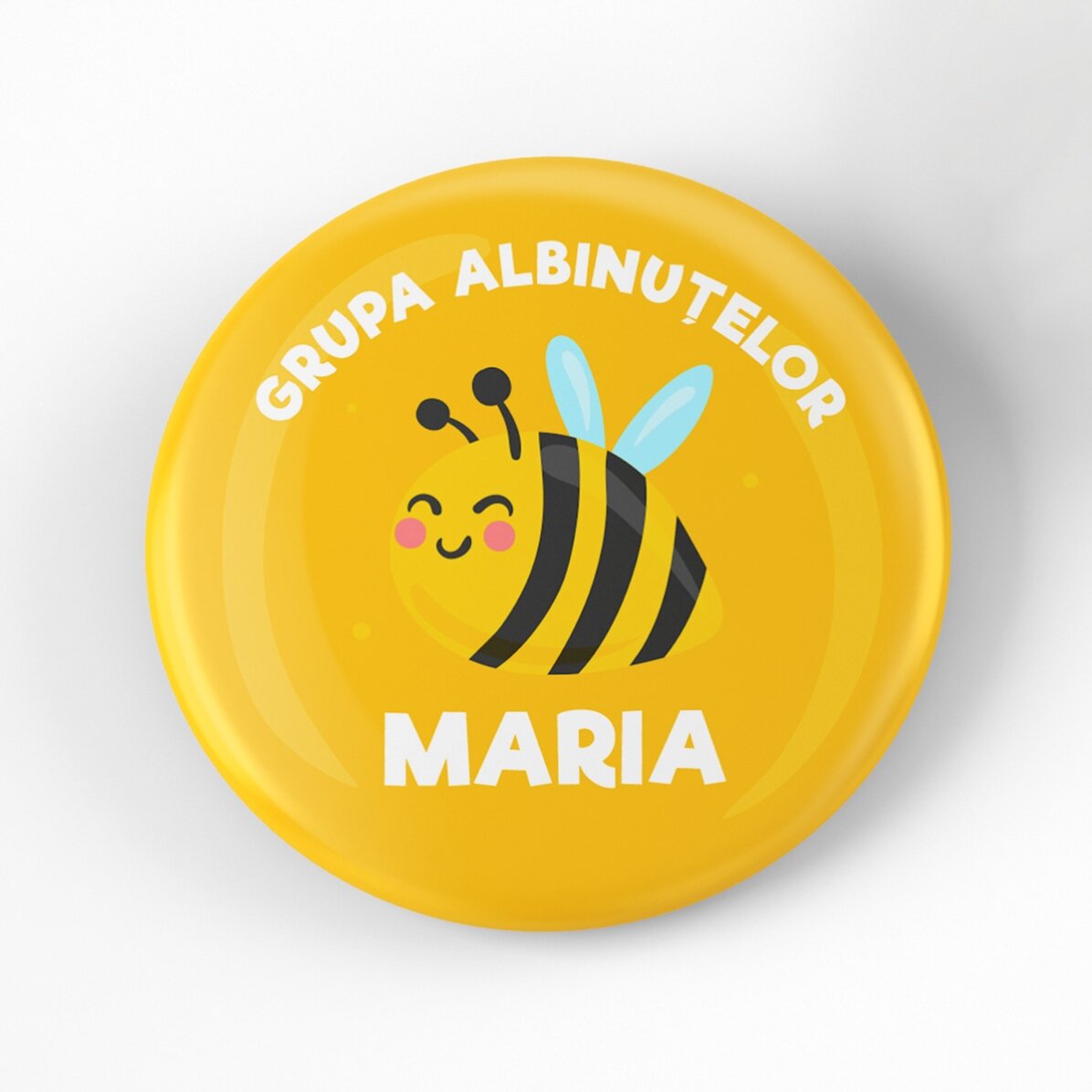 Distintivo personalizzato con scritta - Gruppo delle api