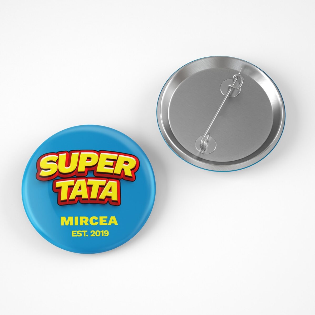 Spilla personalizzata con scritta - Super Papà