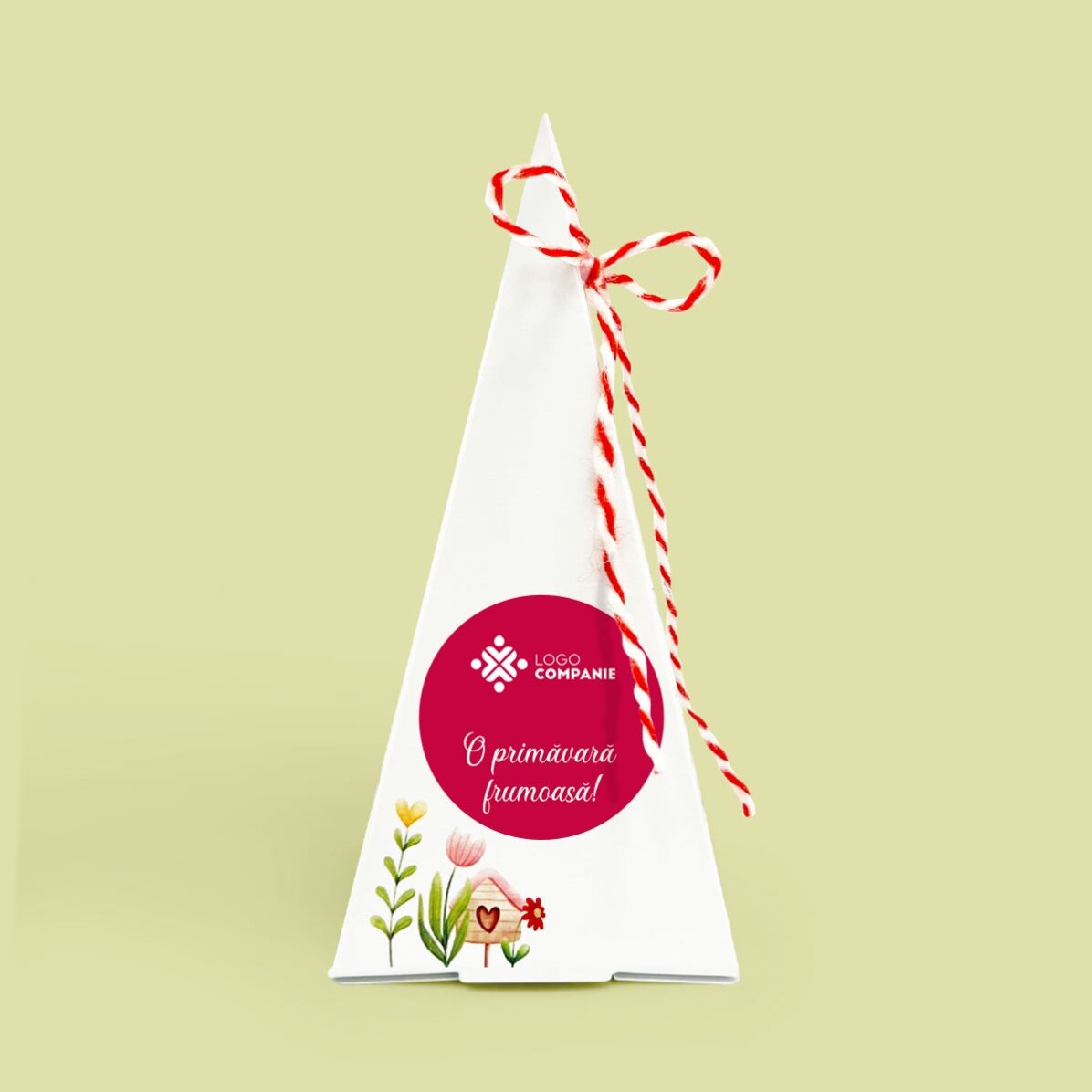 Personalised flower planting kit with logo and message