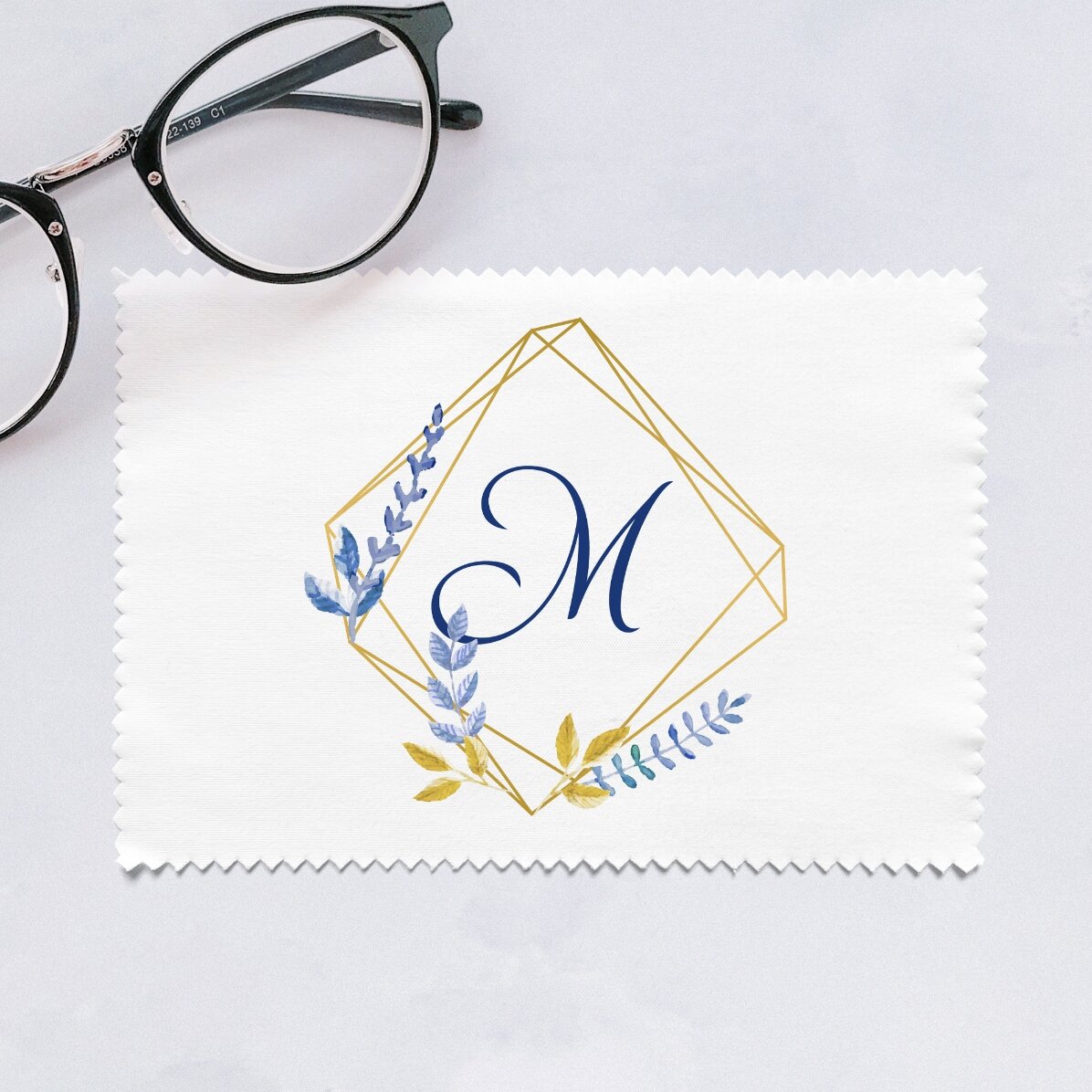 Panno personalizzato per la pulizia di schermi e occhiali - Monograma