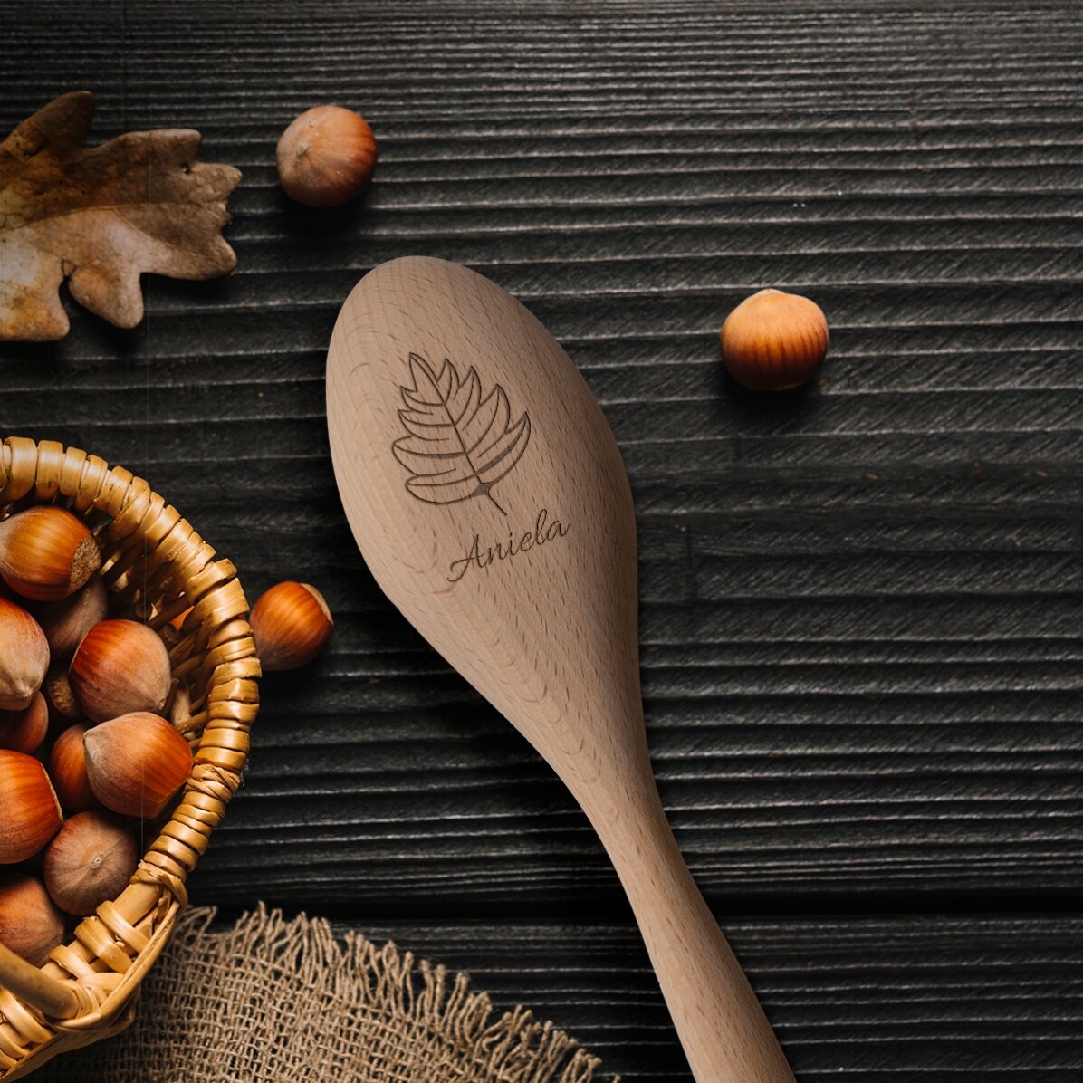Cucchiaio di legno personalizzato - Sapori d