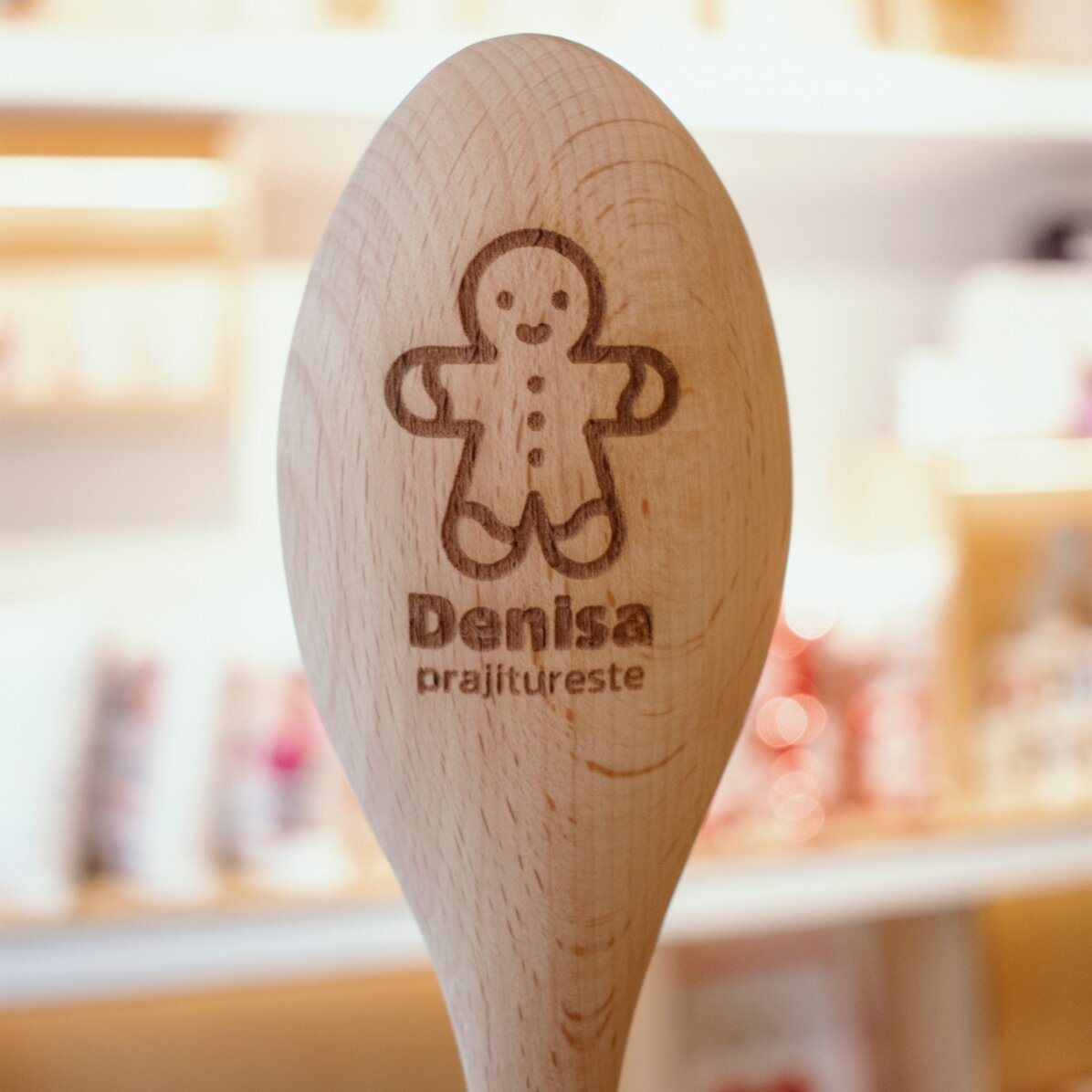 Cucchiaio di legno personalizzato - Gingerbread