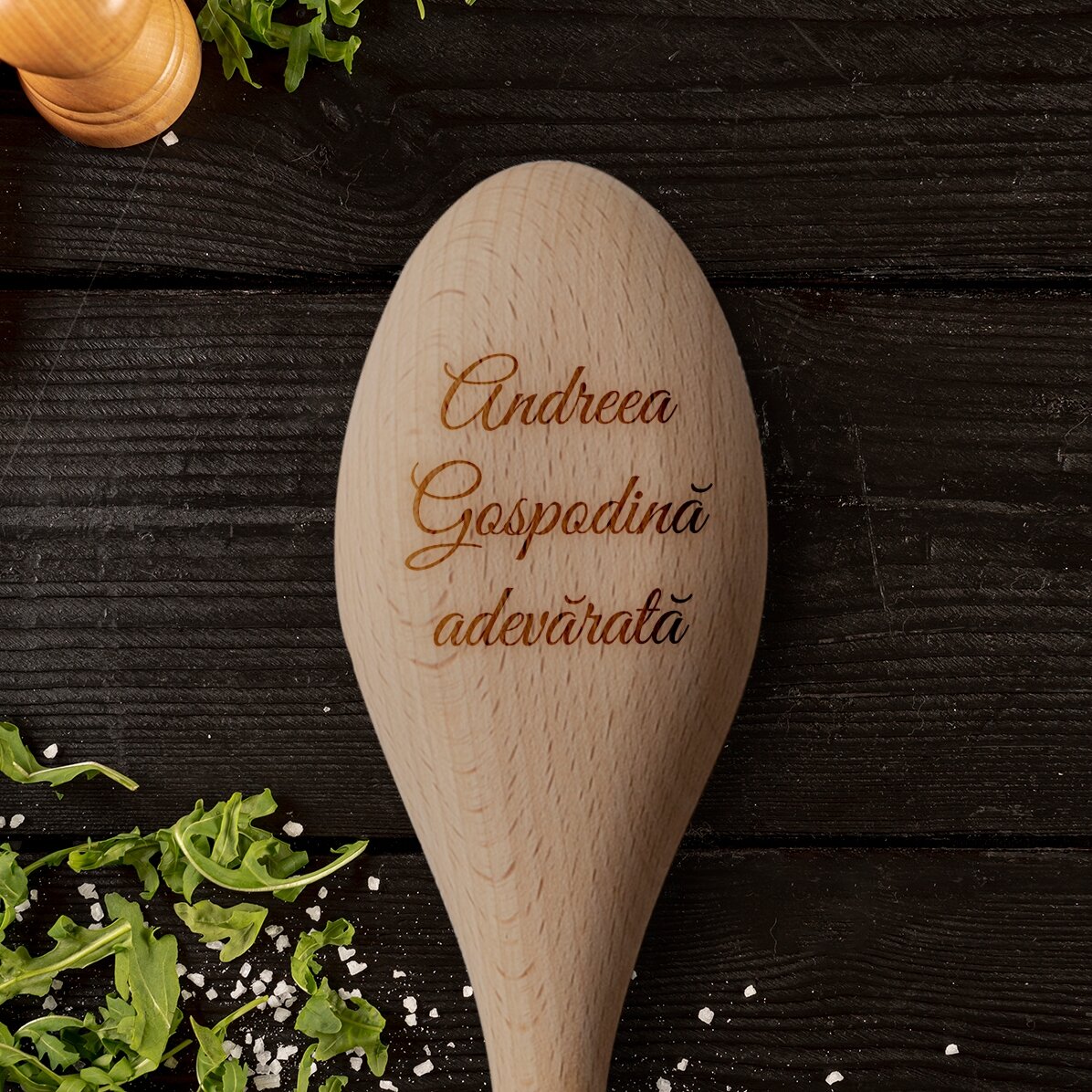 Cucchiaio di legno personalizzato - La vera casalinga