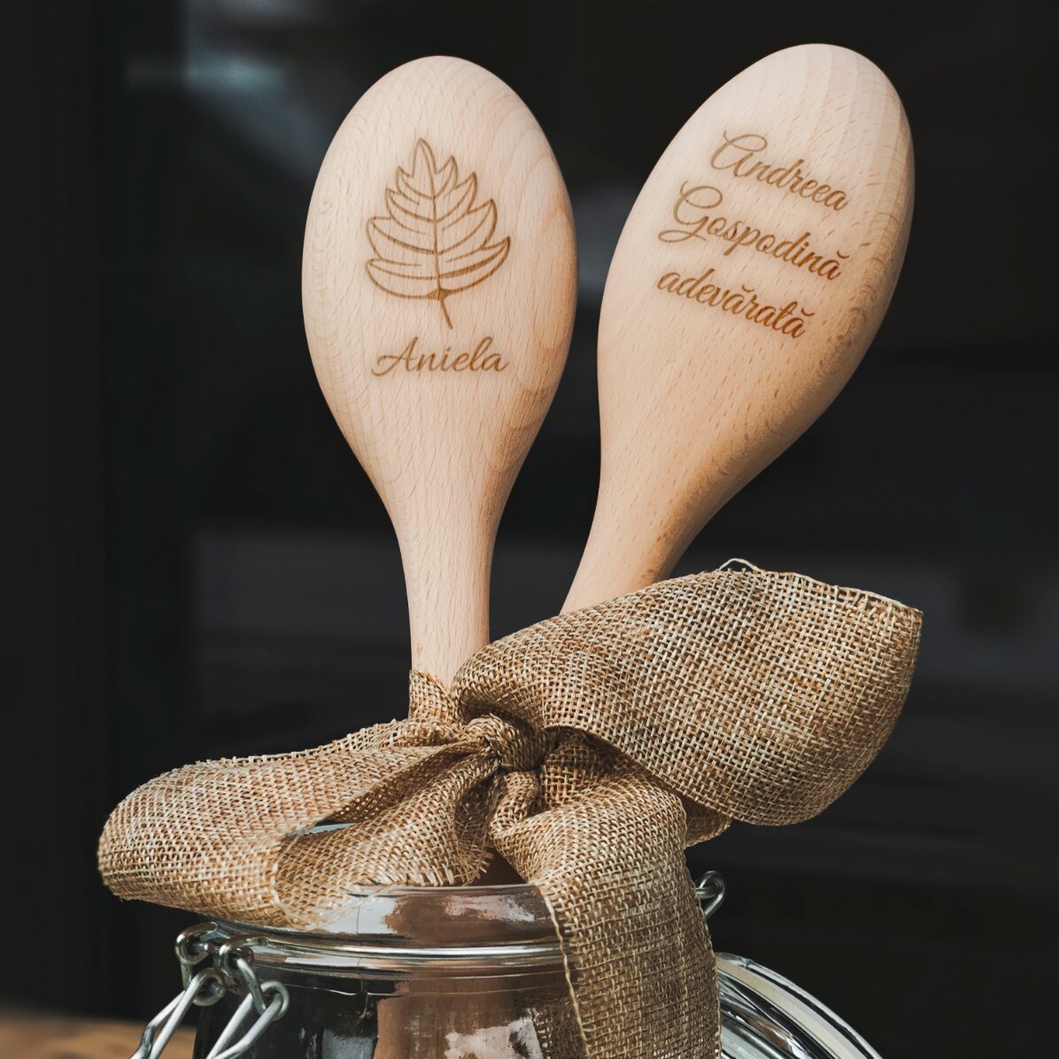 Cucchiaio di legno personalizzato - La vera casalinga