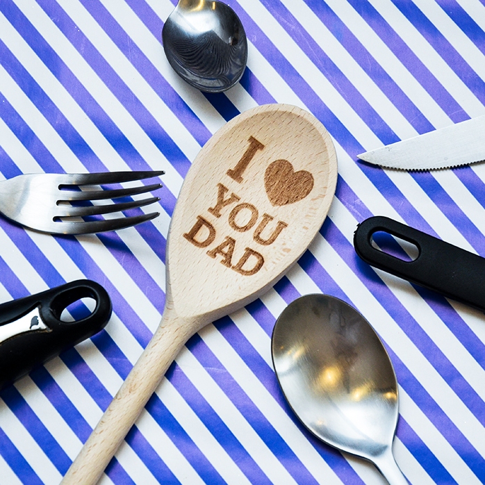 Cucchiaio di legno personalizzato - I love you