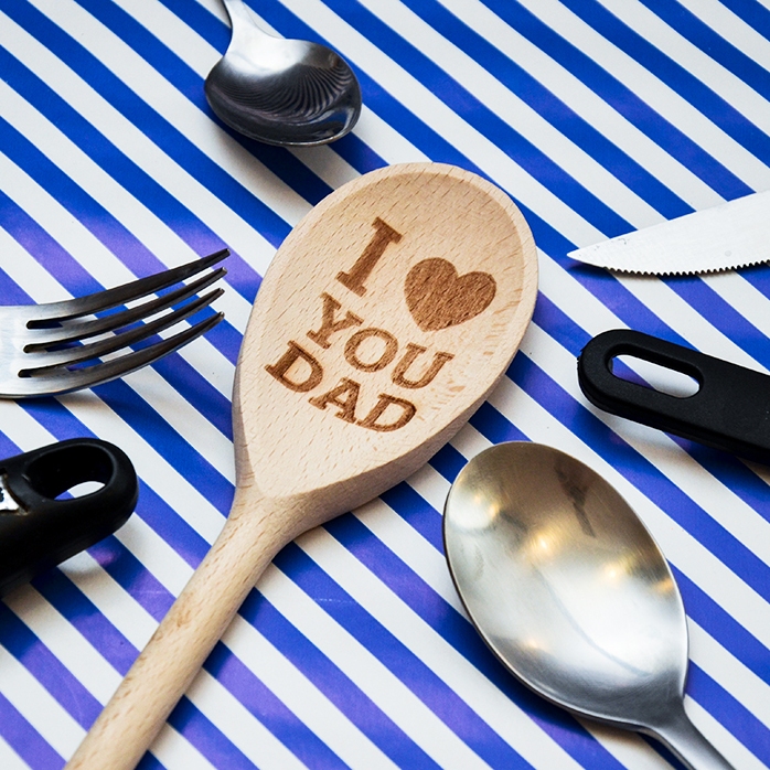Cucchiaio di legno personalizzato - I love you