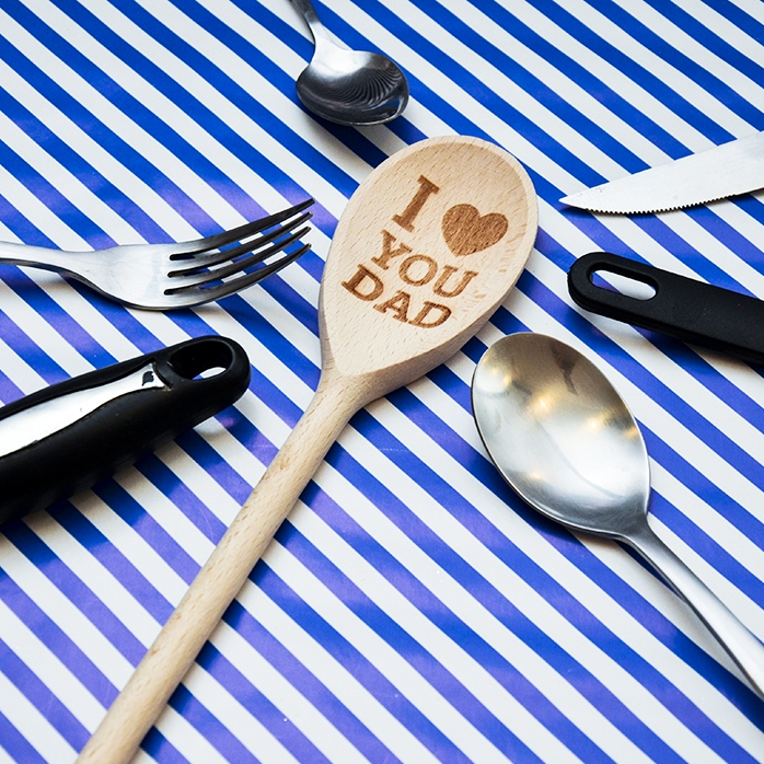 Cucchiaio di legno personalizzato - I love you