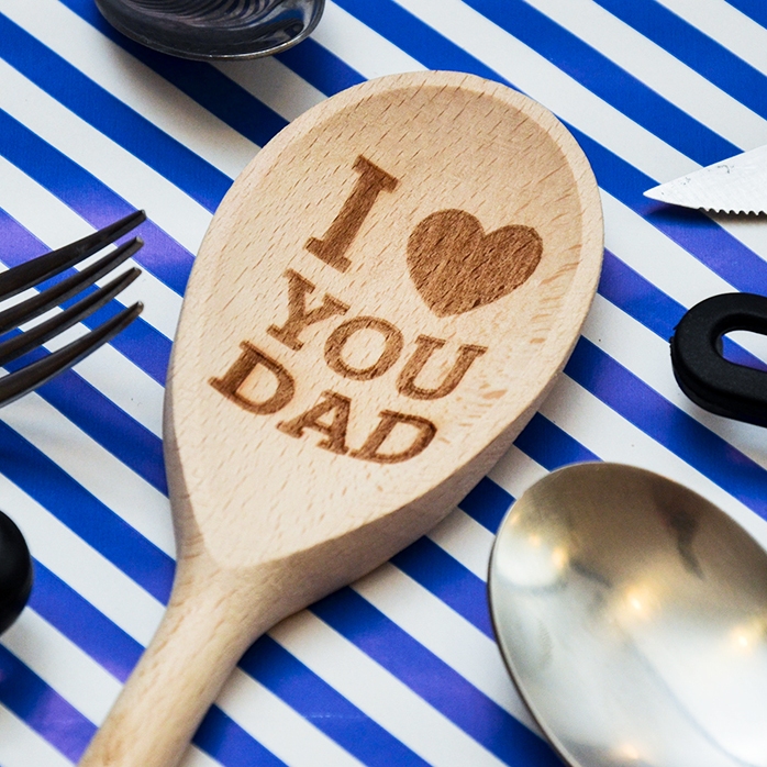 Cucchiaio di legno personalizzato - I love you
