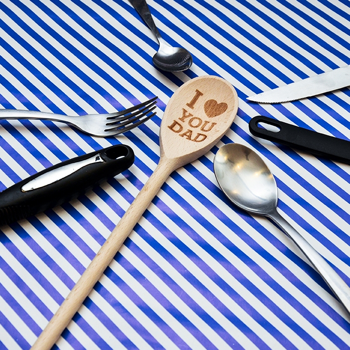 Cucchiaio di legno personalizzato - I love you