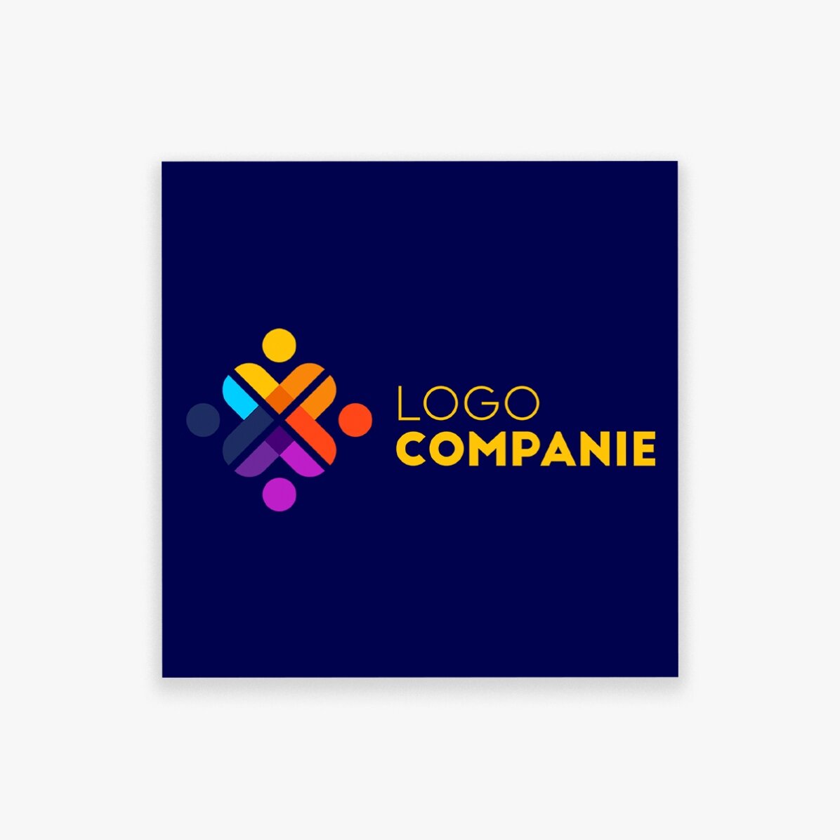 Magnete personalizzato 10x10 con logo