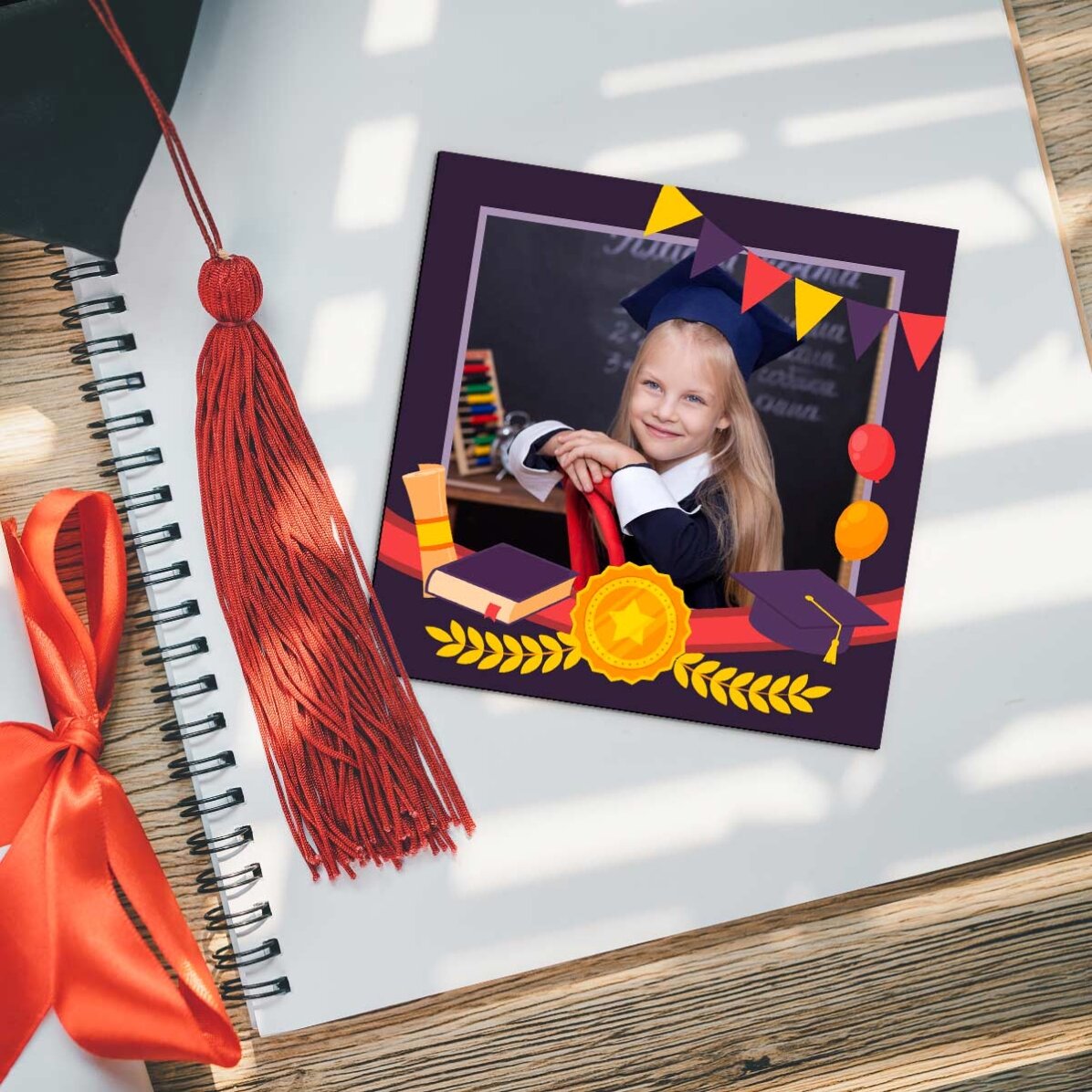 Magnete personalizzato 10x10 con foto - Laurea