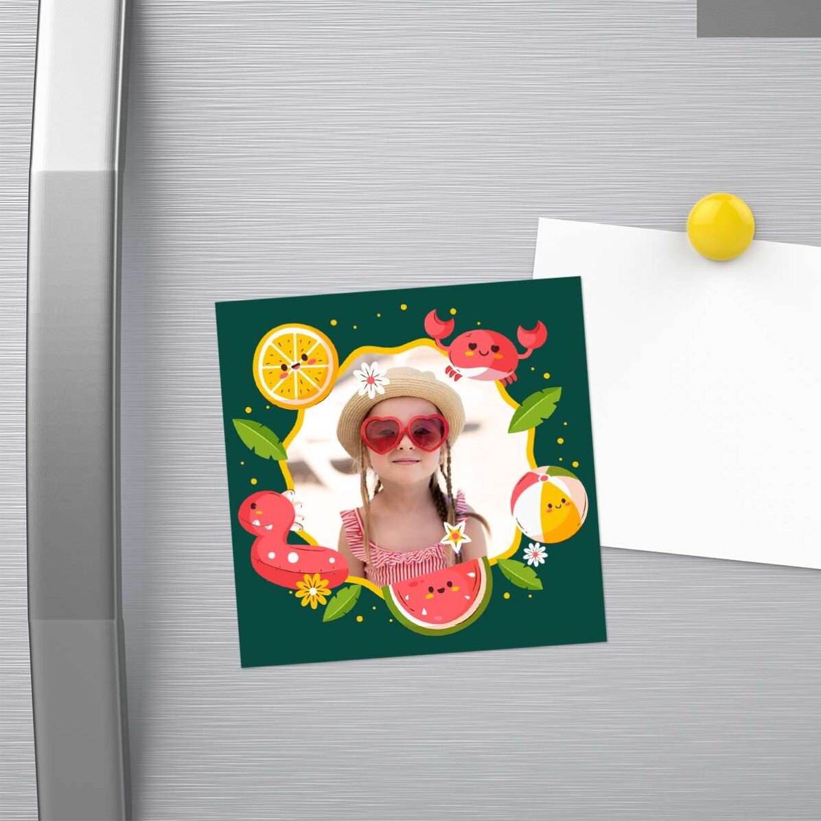 Magnete personalizzato 10x10 con foto - Vacanze estive