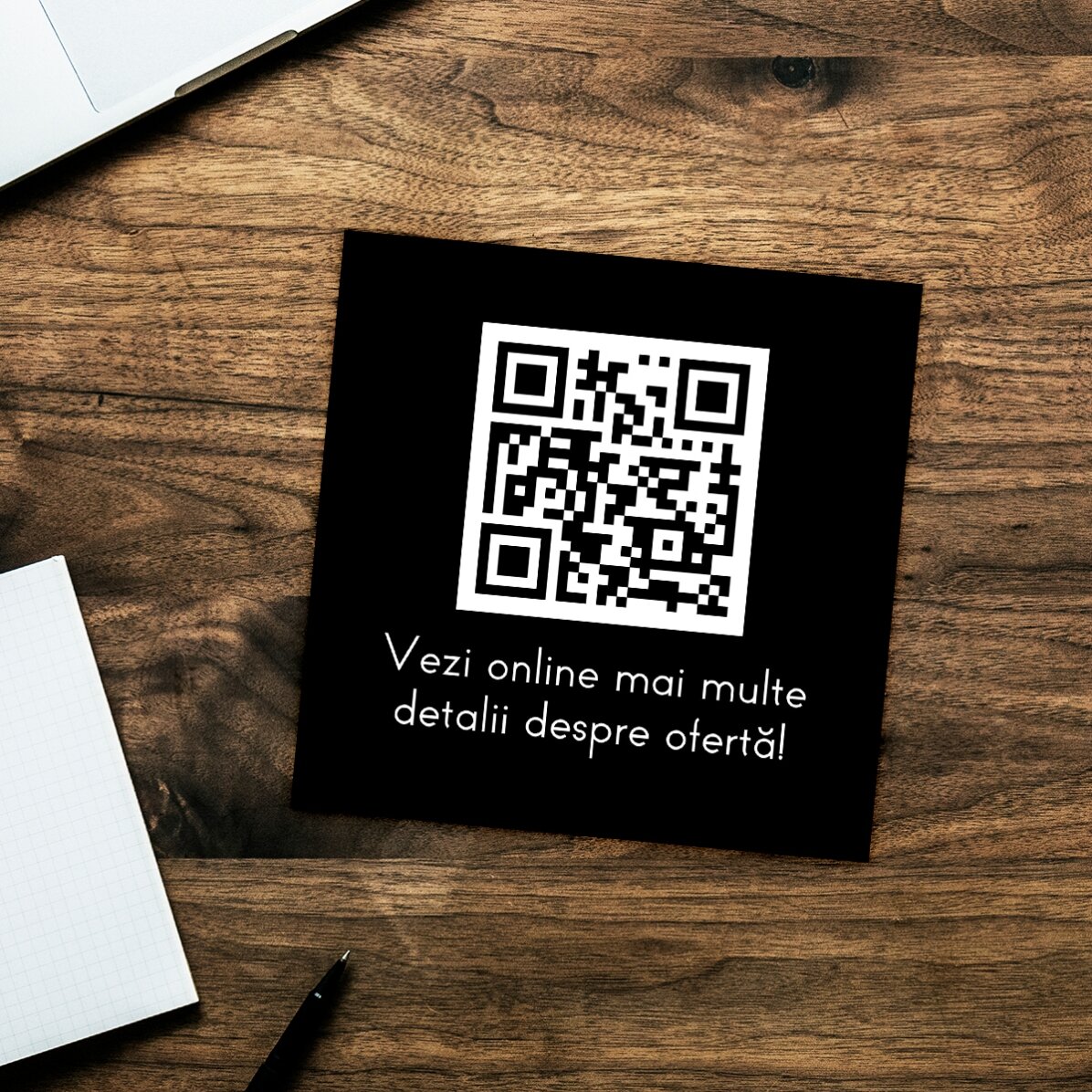Magnete 10x10 personalizzato con testo e codice QR