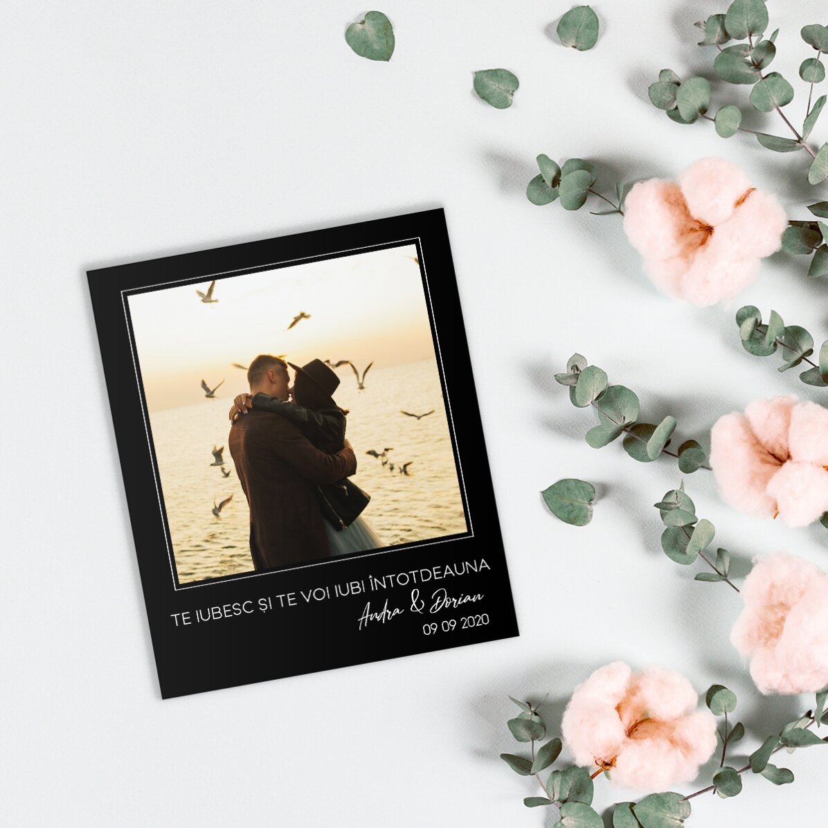 Magnete personalizzato 10x12 cm con foto e testo - Memories