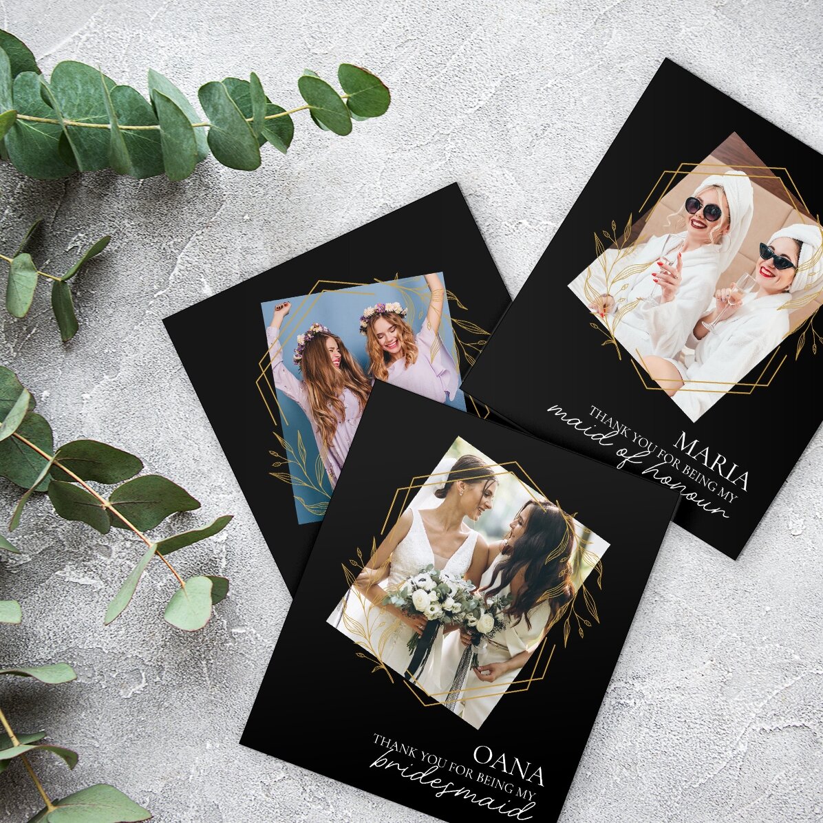 Magnete personalizzato 10x12 cm con foto e testo - Grazie!