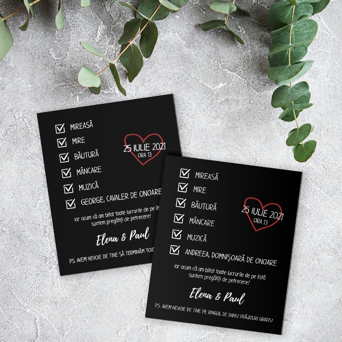 Magnete personalizzato 10x12 cm con testo - Invito