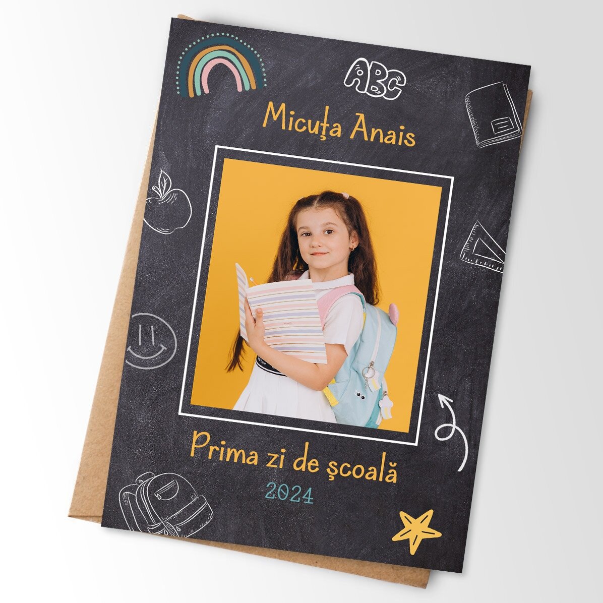 Magnete personalizzato 10x15 cm con foto e testo - Scuola