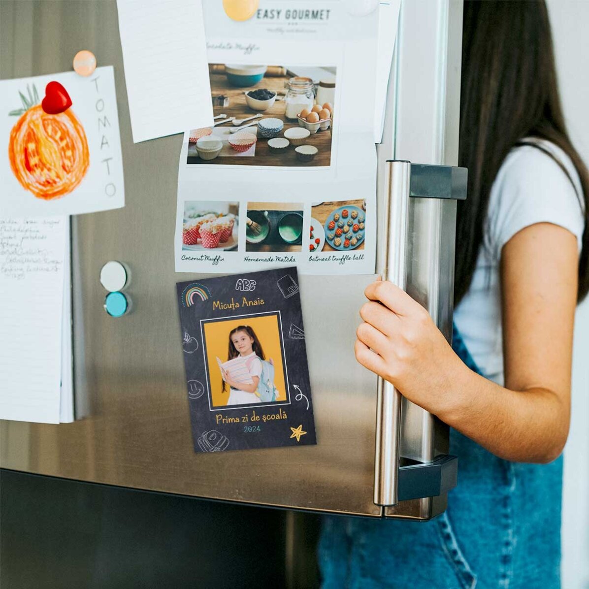 Magnete personalizzato 10x15 cm con foto e testo - Scuola