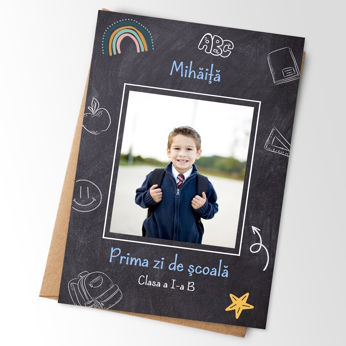 Magnete personalizzato 10x15 cm con foto e testo - Scuola