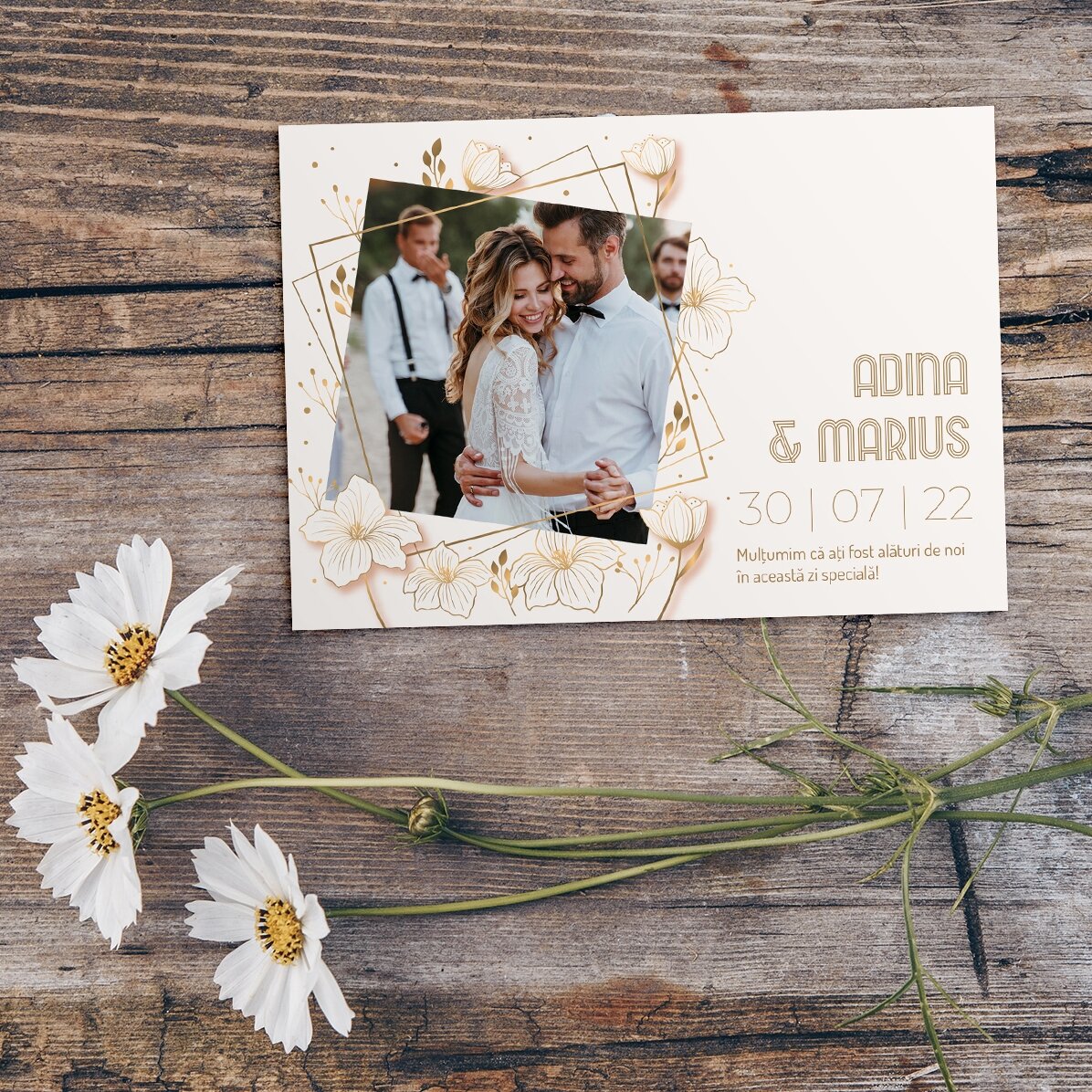 Magnete personalizzato 10x7 cm con foto e testo - Bomboniera di nozze