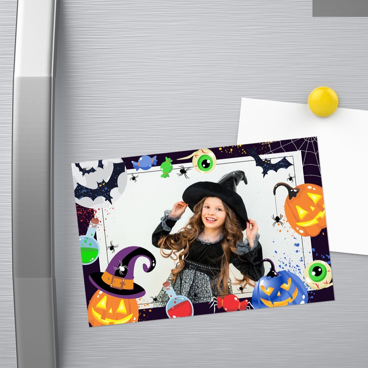 Magnete personalizzato 15x10 cm con una foto - Halloween