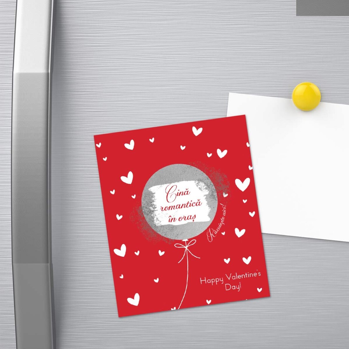 Magnete da grattare 10x12 cm personalizzato con la scritta "Love"