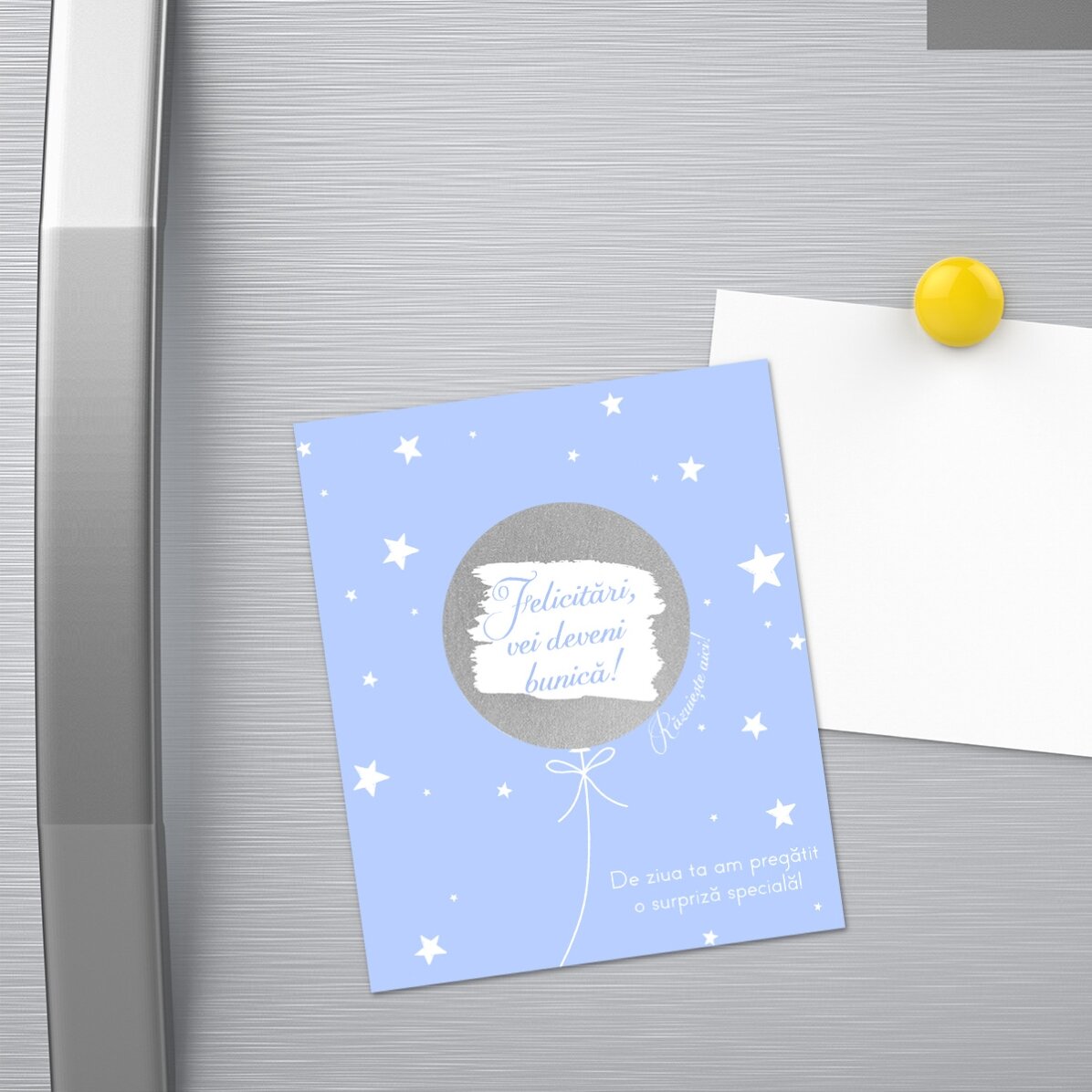 Magnete da grattare 10x12 cm personalizzato con testo - La sorpresa