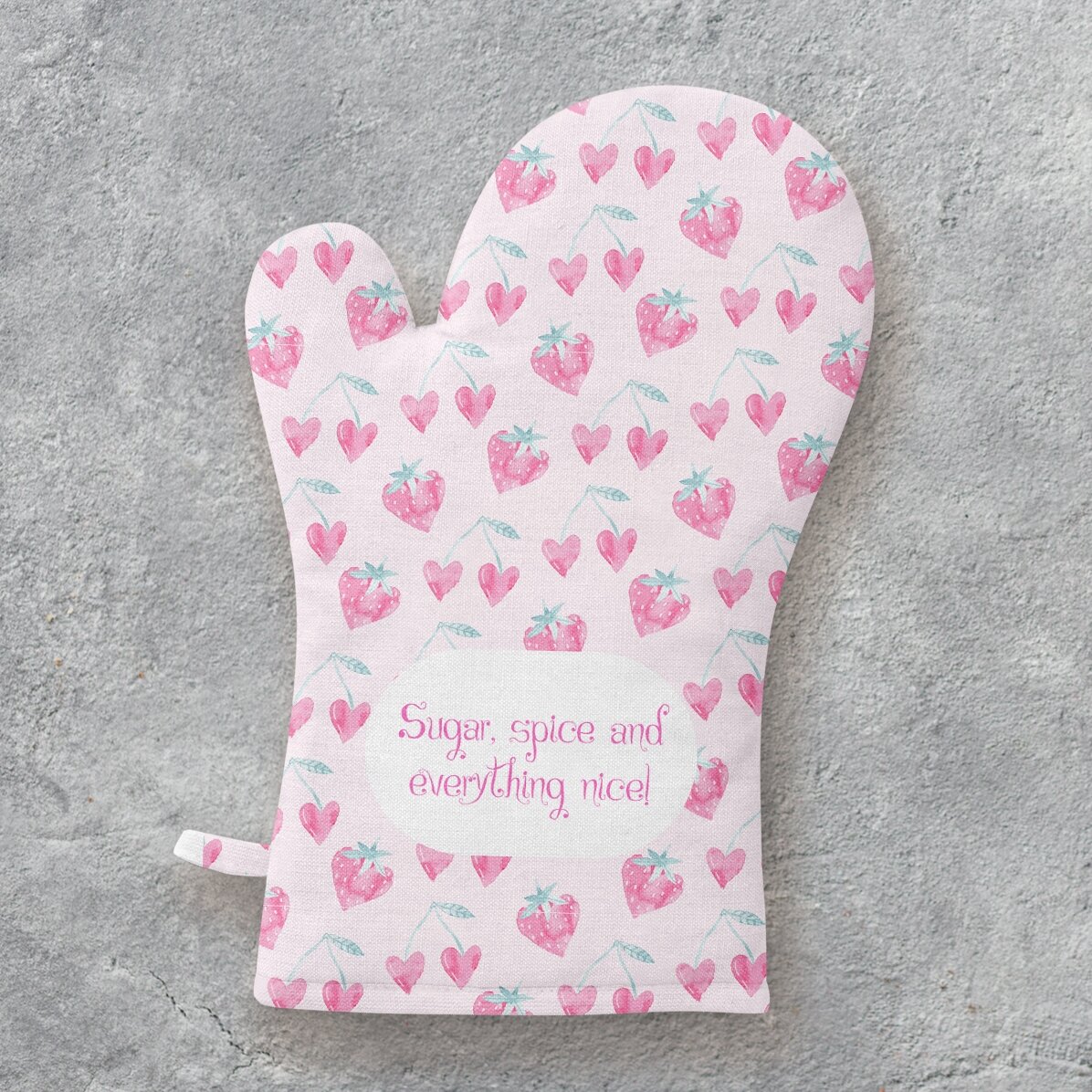 Guanto da cucina personalizzato con scritta - Sweet