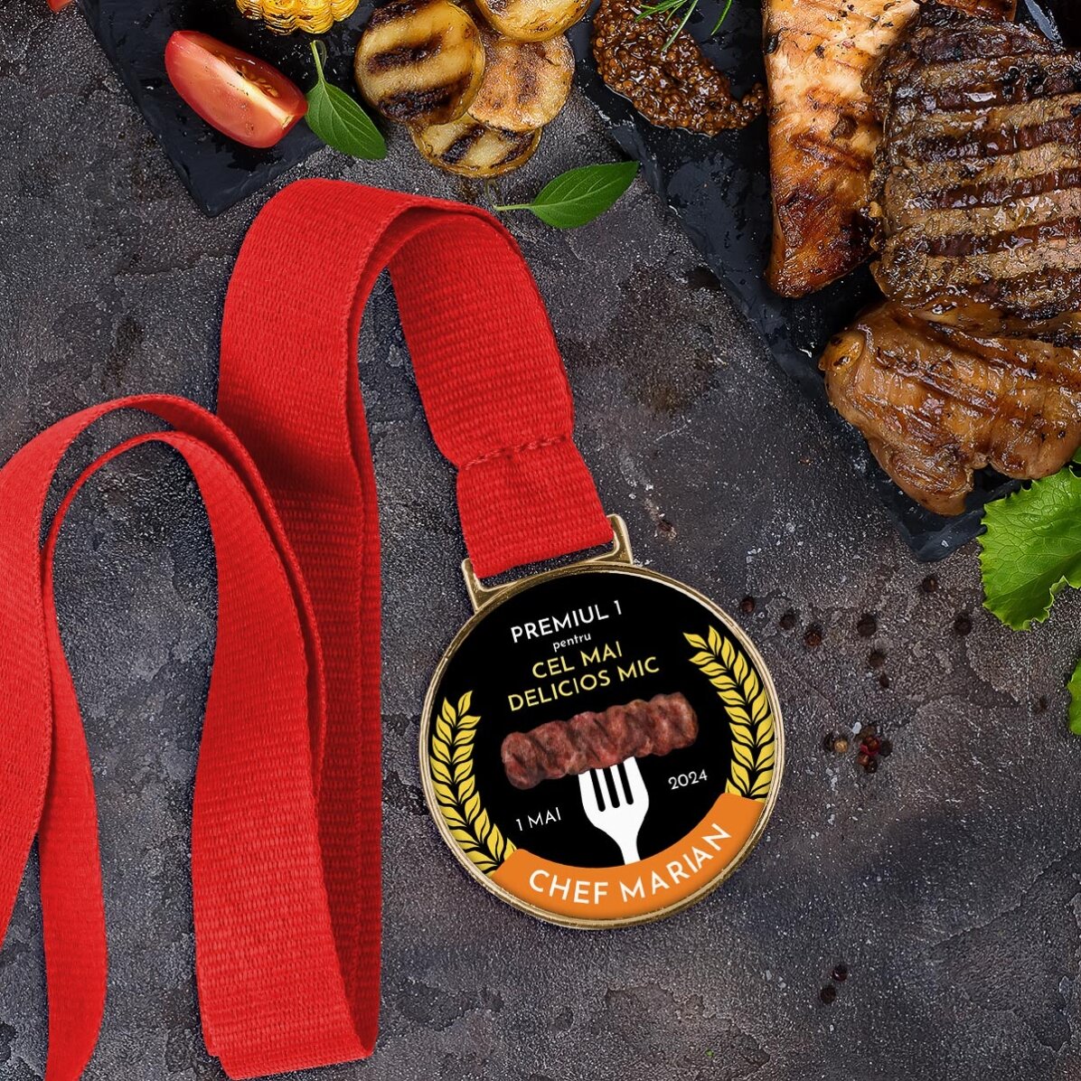 Personalised medal with message - Little Champion