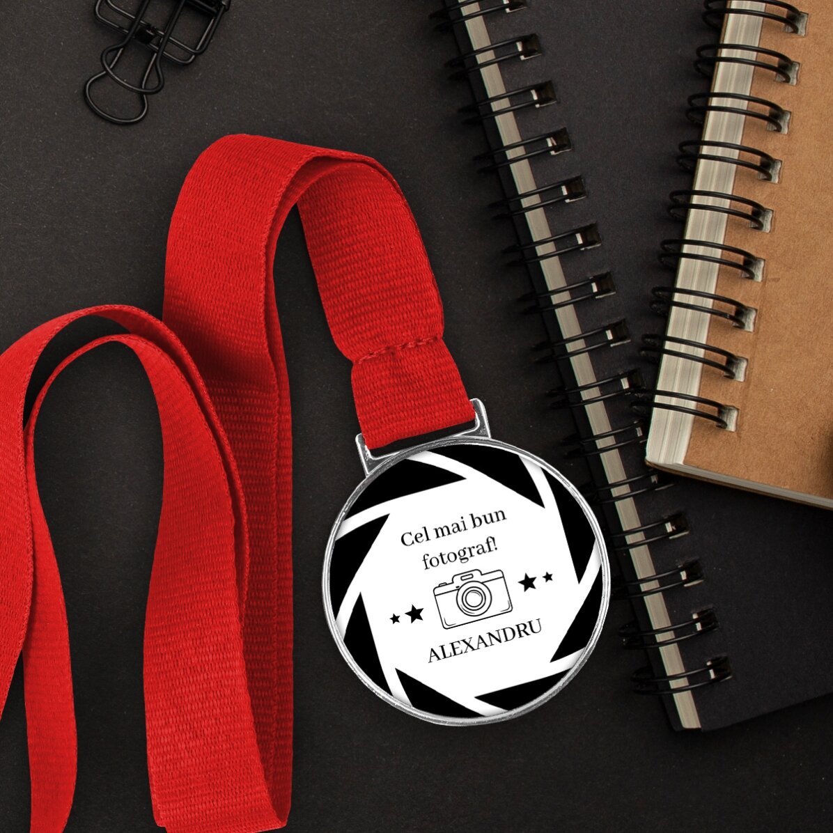 Medaglia personalizzata con messaggio - Fotografo