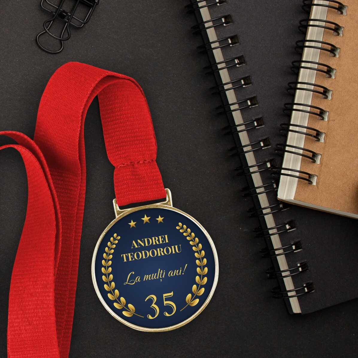 Medaglia personalizzata con scritta - Anniversario
