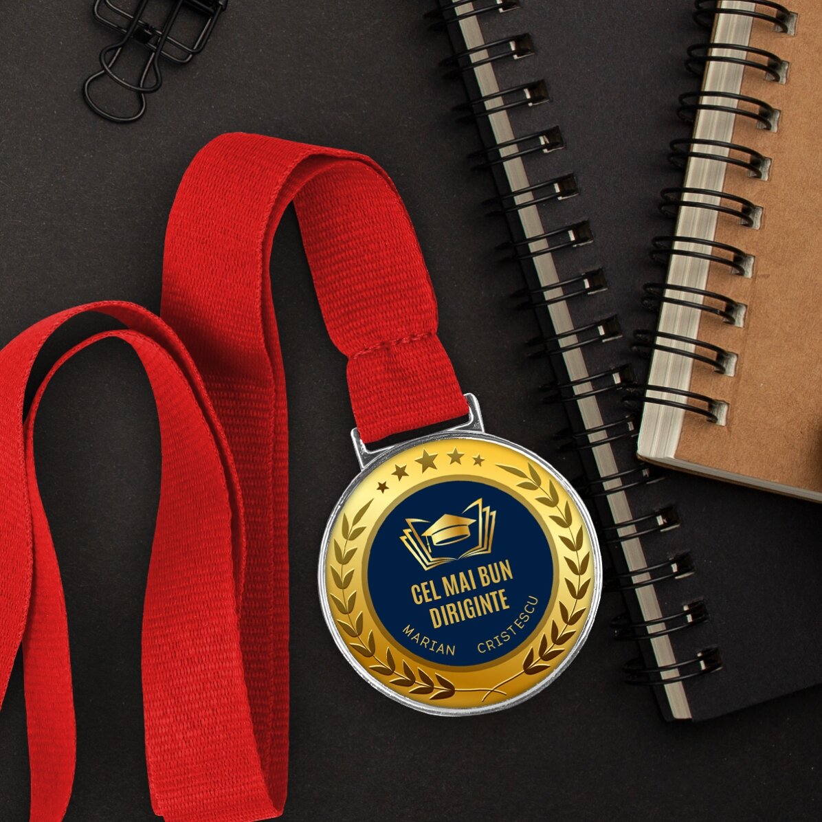 Medaglia personalizzata con scritta - Il miglior tutor